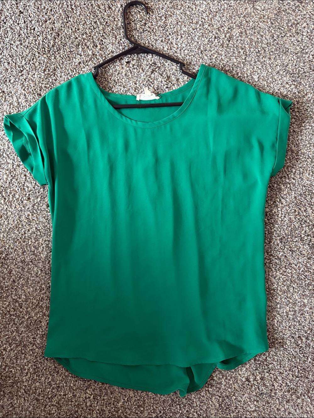 Women’s Green Short-Sleeve Blouse